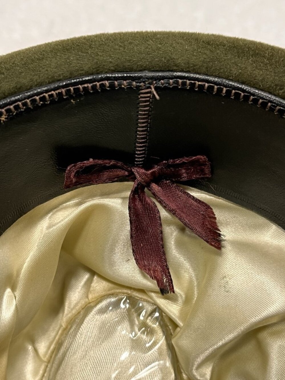 Vtg White New Haven Fur Felt Fedora Hat E.J. Hickey Co Sz 7 St Patrick’s Day - Picture 10 of 11